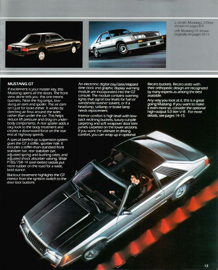 1982 Ford Mustang Brochure Page 5